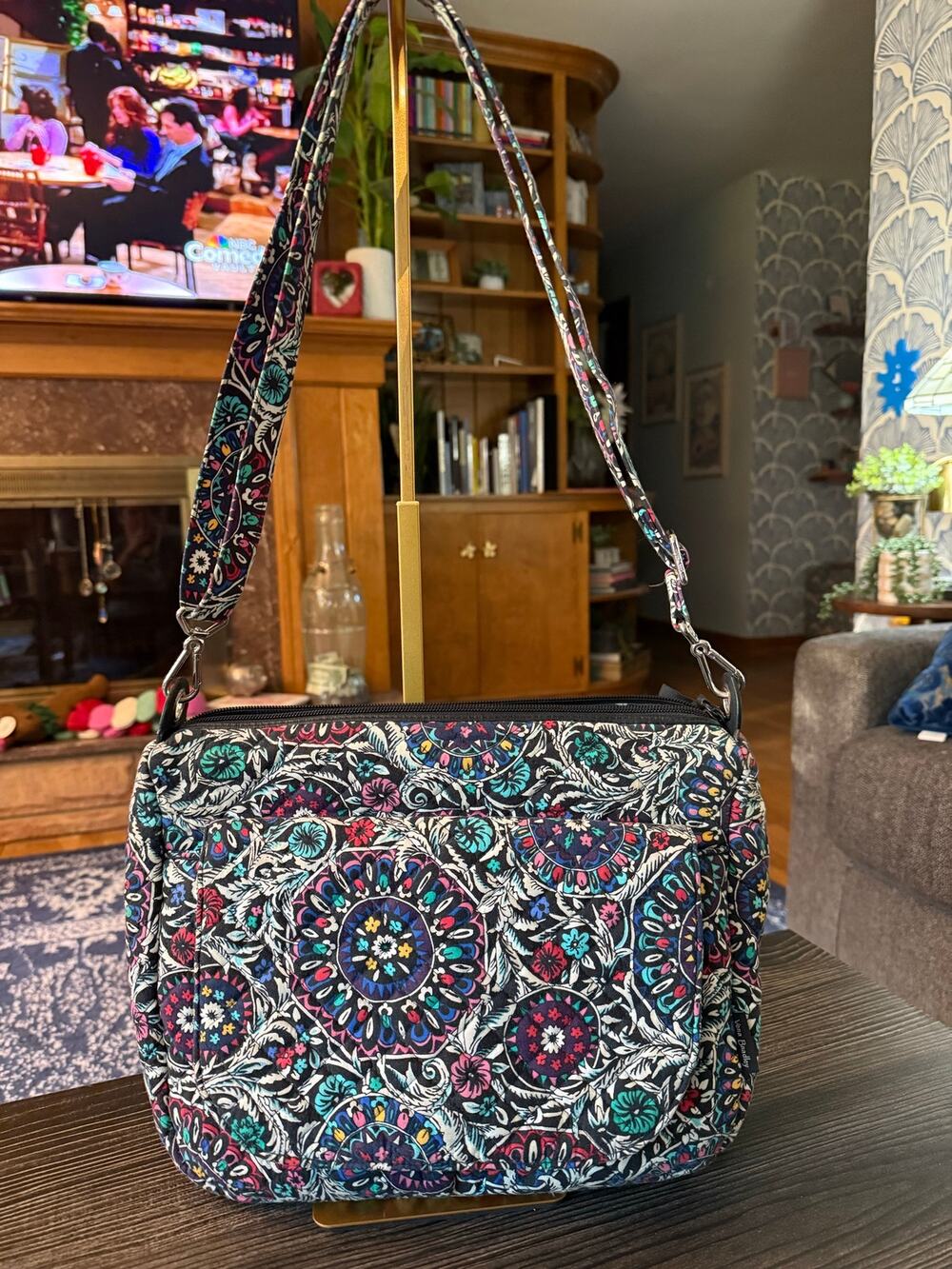 Vera Bradley Triple Compartment Retired Kaleidoscope Crossbody Bag